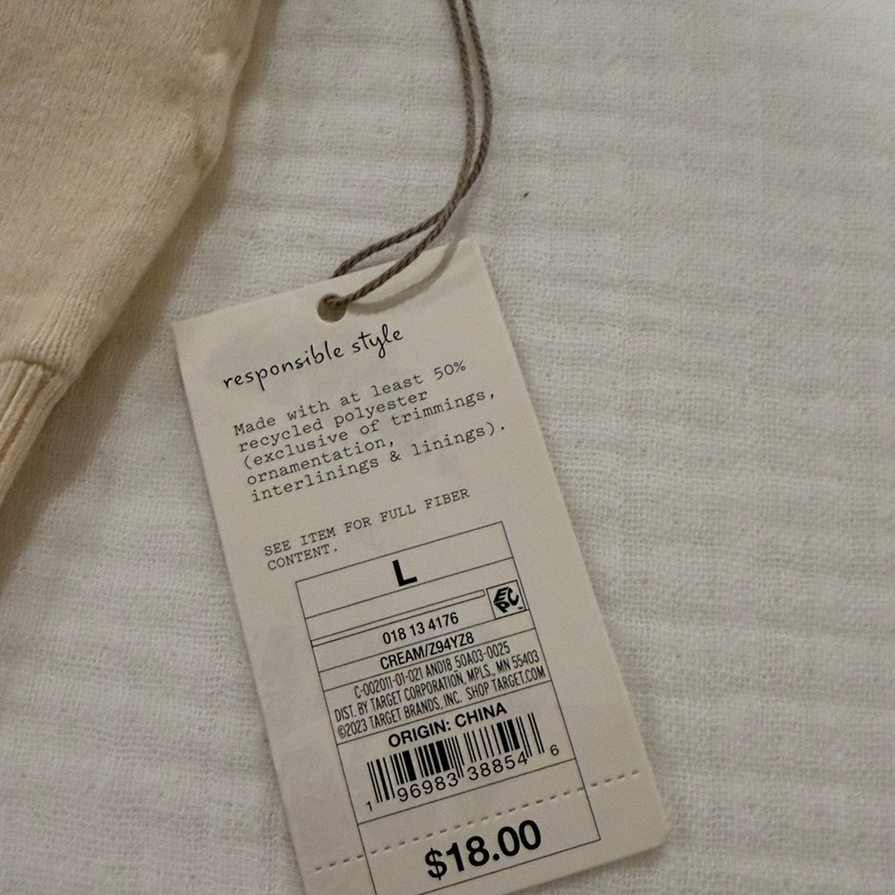 A New Day Women's Cream Bralette - Picture 5 of 5